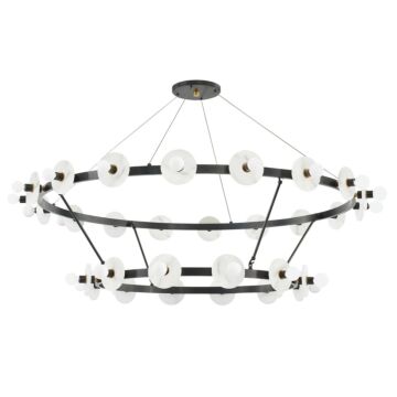 Austen 30 Light Chandelier in Aged Old Bronze by Hudson Valley