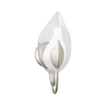 Blossom One Light Wall Sconce in Silver Leaf by Hudson Valley
