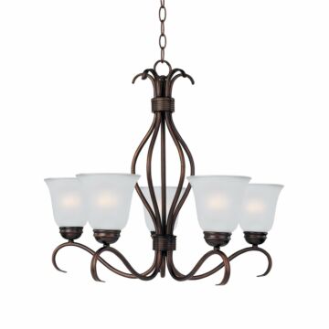 Basix Five Light Chandelier in Oil Rubbed Bronze by Maxim