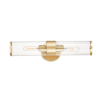 Crosby Two Light Wall Sconce in Satin Brass by Maxim