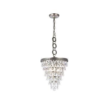 Nordic 3-Light Pendant in Antique Silver