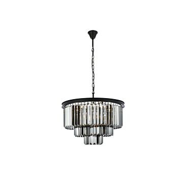 Sydney 9-Light Chandelier in Matte Black