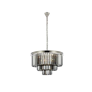 Sydney 9-Light Chandelier in Polished Nickel