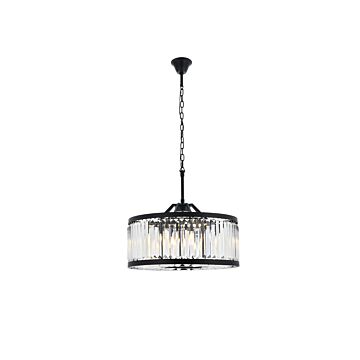Chelsea 8-Light Chandelier in Matte Black