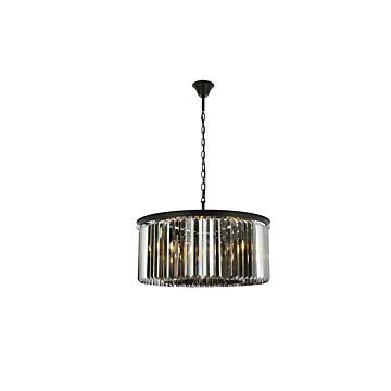 Sydney 8-Light Chandelier in Matte Black