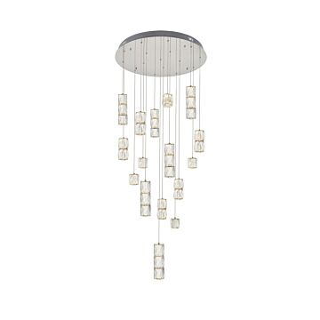 Polaris 16-Light LED Pendant in Chrome