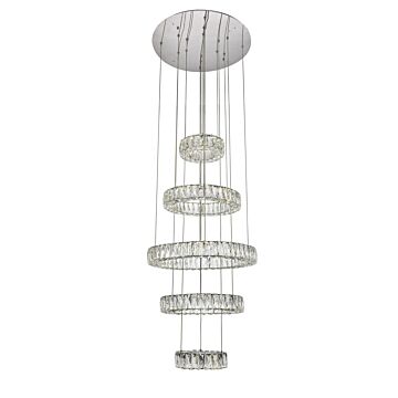 Monroe LED Chandelier in Chrome