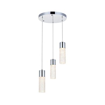 Constellation 3-Light LED Pendant in Chrome
