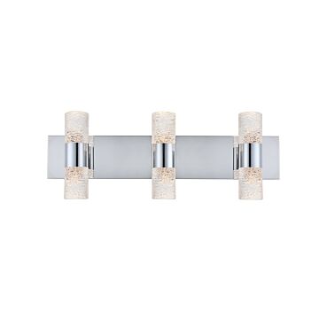 Vega 6-Light LED Wall Sconce in Chrome