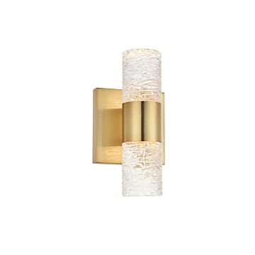 Vega 2-Light LED Wall Sconce in Gold