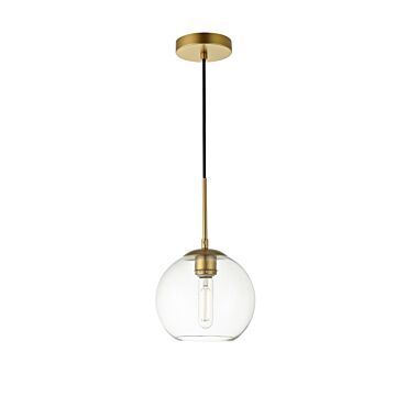 BAXTER 1-Light Pendant in Brass