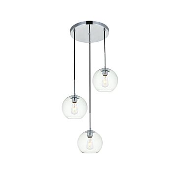BAXTER 3-Light Pendant in Chrome