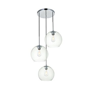 BAXTER 3-Light Pendant in Chrome