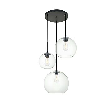BAXTER 3-Light Pendant in Black