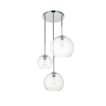 BAXTER 3-Light Pendant in Chrome