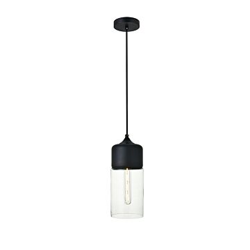 ASHWELL 1-Light Pendant in Black