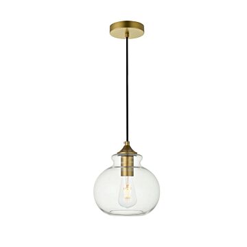 DESTRY 1-Light Pendant in Brass