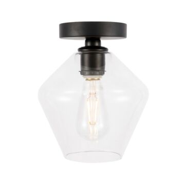 Gene 1-Light Flush Mount in Black