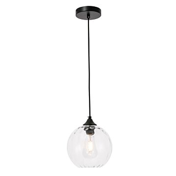 Cashel 1-Light Pendant in Black