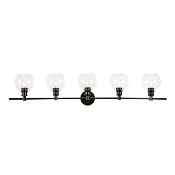 Collier 5-Light Wall Sconce in Black