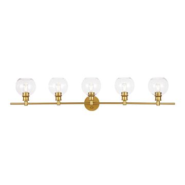 Collier 5-Light Wall Sconce in Brass