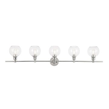 Collier 5-Light Wall Sconce in Chrome