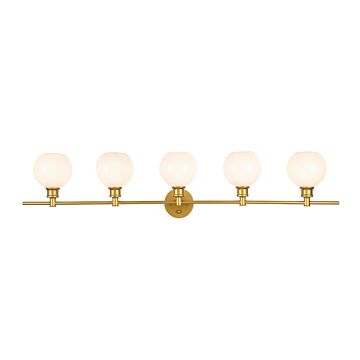 Collier 5-Light Wall Sconce in Brass