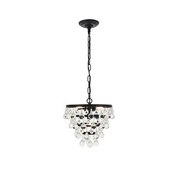Kora 3-Light Pendant in Black