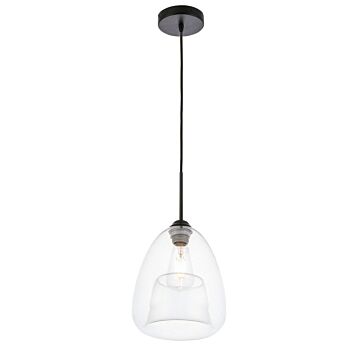 Kason 1-Light Pendant in Black