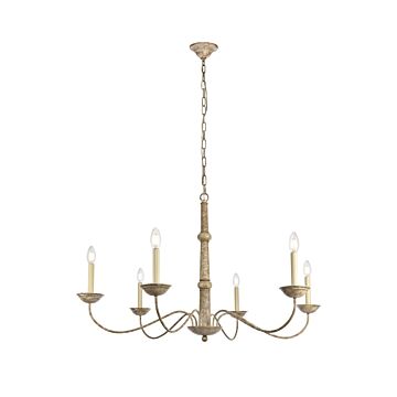 Merritt 6-Light Chandelier in Weathered Dove