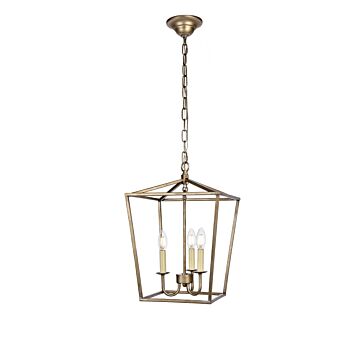 Maddox 3-Light Pendant in Vintage Silver