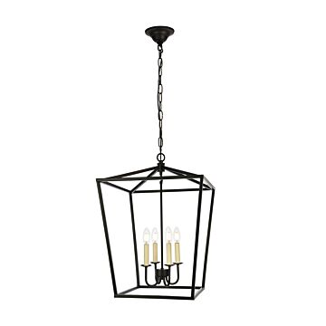 Maddox 4-Light Pendant in Black