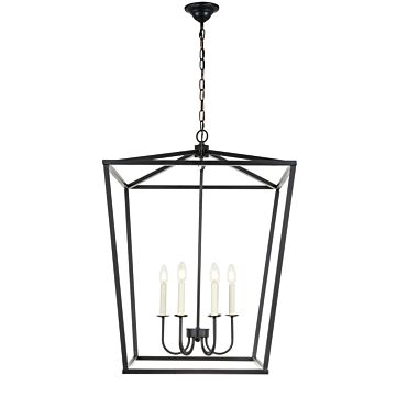 Maddox 6-Light Chandelier in Black