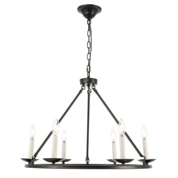 Maine 6-Light Chandelier in Black