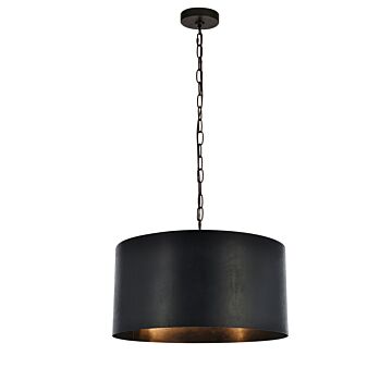 Miro 3-Light Pendant in Vintage Black
