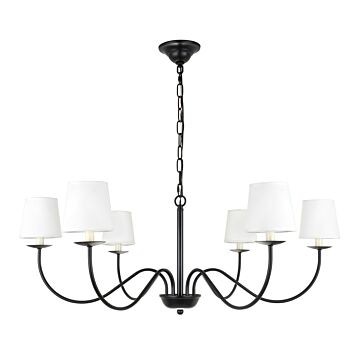 Eclipse 6-Light Chandelier in Black