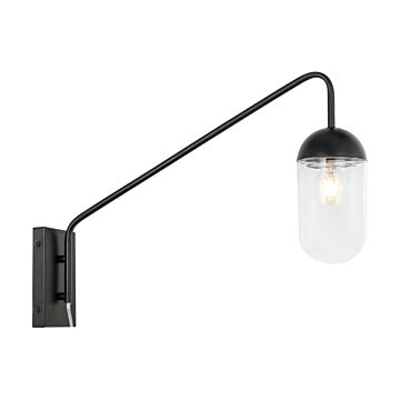 Kace 1-Light Wall Sconce in Black