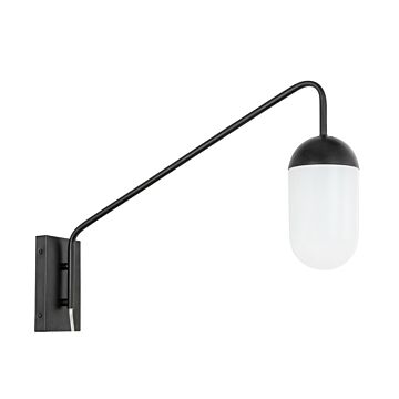Kace 1-Light Wall Sconce in Black