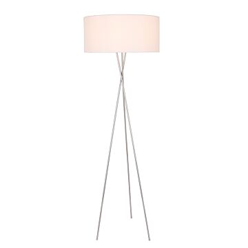 Cason 1-Light Floor Lamp in Silver