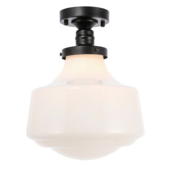 Lyle 1-Light Flush Mount in Black