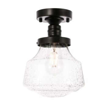 Lyle 1-Light Flush Mount in Black