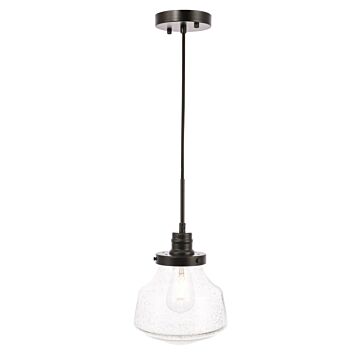 Lyle 1-Light Pendant in Black