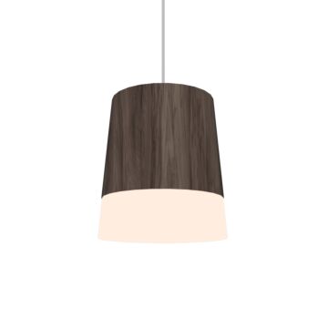Conical 1-Light Pendant in American Walnut