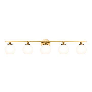 Neoma 5-Light Bathroom Vanity Light in Modern Gold
