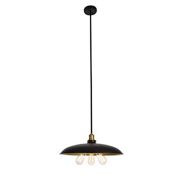 Anders 3-Light Chandelier in black