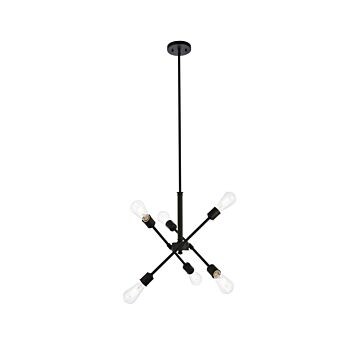 Axel 6-Light Pendant in Black