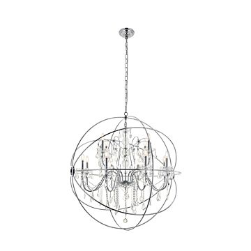 Cordelia 12-Light Pendant in Chrome