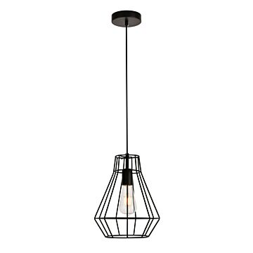 Jago 1-Light Pendant in Black
