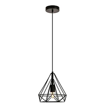Jago 1-Light Pendant in Black