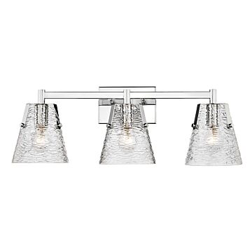 Analia 3-Light Bathroom Vanity Light in Chrome